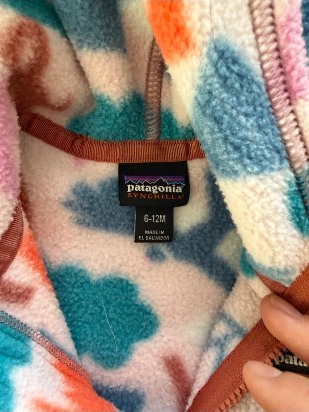 Patagonia Kids' Hooded Fleece Jacket - Pink, Teal, Rust, Orange